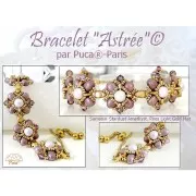 Cuentas de vidrio Samos® by Puca® 7x5 mm - Stardust Beige x10g