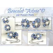 Cuentas de vidrio Samos® by Puca® 7x5 mm - Stardust Beige x10g