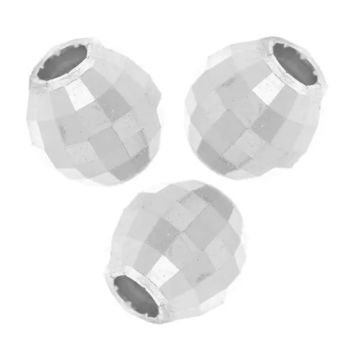 Cuentas facetadas redondas - bola facetada 2 mm en Plata 925 Plateado x20