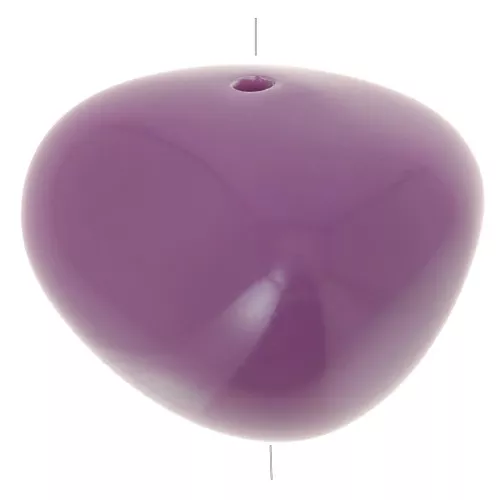 Cuentas tipo «nugget» de 12 x 15 mm de resina opaca - Malva oscuro x6