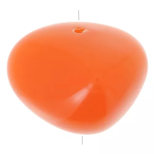 Cuentas tipo nugget de 12 x 15 mm de resina opaca - Naranja x6