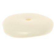 Cuentas redondas irregulares de 13 mm en resina opaca - Crudo x6