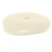 Cuentas redondas irregulares de 13 mm en resina opaca - Crudo x6