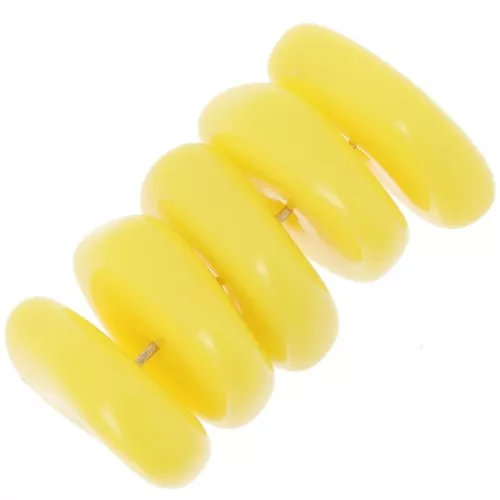 Cuentas redondas irregulares de 13 mm en resina opaca - Amarillo sol x6