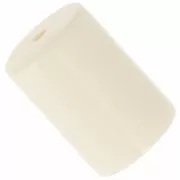 Cuentas - Cuentas cilíndricas 13x9 mm en resina opaca - Crudo x6 Cuentas cilíndricas 13x9 mm en resina opaca - Crudo x6