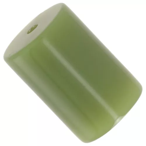 Perlas de tubo cilíndrico 13x9 mm en resina opaca - Caqui x6