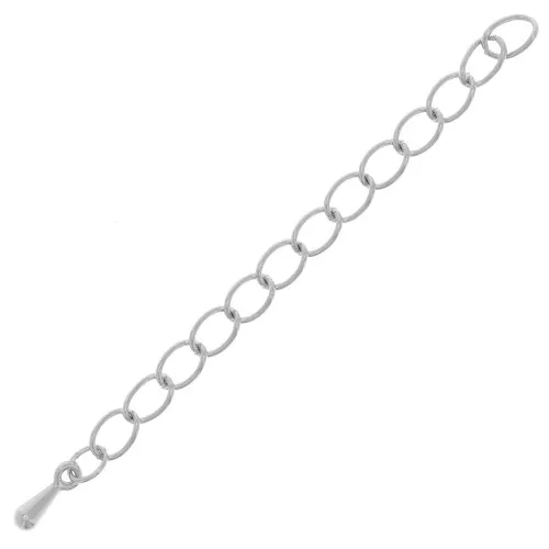 Extensión de Cadenas 50 a 60 mm Plateado x10