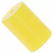 Perlas de resina opaca 13x9 mm tubo cilíndrico - Amarillo sol x6