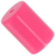 Perlas de resina opaca 13x9 mm tubo cilíndrico - Candy pink x6|raw }}