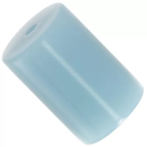 Perlas de resina opaca 13x9 mm tubo cilíndrico - Azul ahumado x6