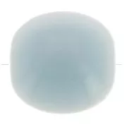 Cuentas planas - cuadrado redondeado - resina opaca 16 mm - Azul ahumado x5