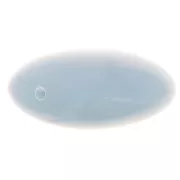 Cuentas planas - cuadrado redondeado - resina opaca 16 mm - Azul ahumado x5