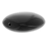 Cuentas planas - cuadrado redondeado - resina opaca 16 mm - Negro x5