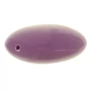 Cuentas planas - cuadrado redondeado - resina opaca 16 mm - Malva oscuro x5