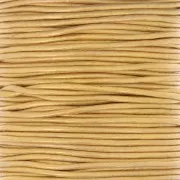 Cordón de cuero europeo 1,5 mm - Dorado x1m
