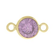 Entrepieza redonda 4.5mm Zirconium Oxide Lt Amethyst - Gold filled (oro laminado)|raw }}