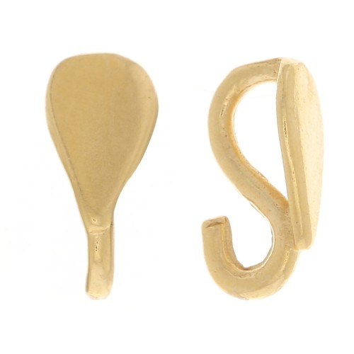 Cierre de colgante 7,5x3,5 mm - chapado en oro de 3 micras x1