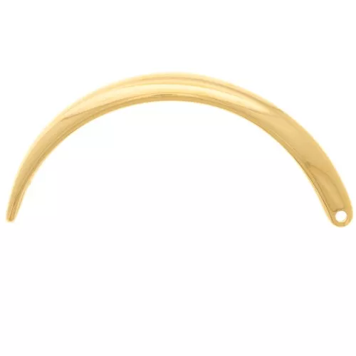 Entrepieza de diseño para pulsera de 70x8,5 mm - Dorado con oro fino x1