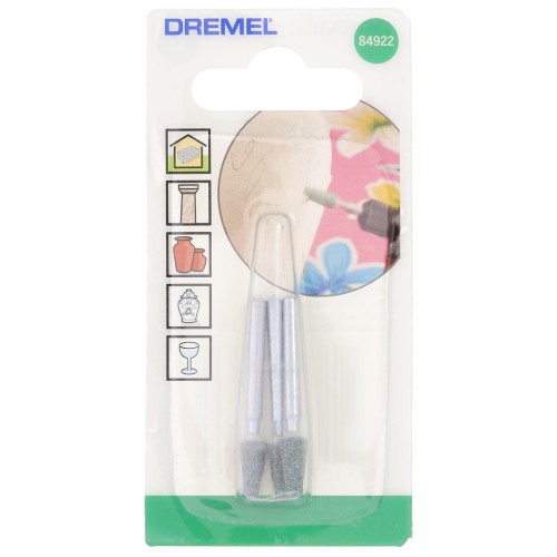 Muelas abrasivas de carburo de silicio 11x5 mm - Dremel - grano medio x3