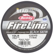 Cable Fireline - Trenza fundida 0,17 mm (10LB) - Black Satin x114m