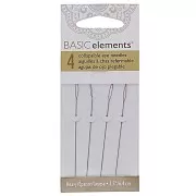 Agujas de ojo reformable de 0,51 mm de grosor - Beadsmith x4