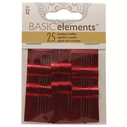 Agujas para cuentas n°12 - Acero x25