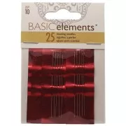 Agujas para enfilar n°10 - Acero x25