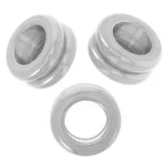 Cuentas arandelas agujero grande 10x5 mm - Acero inoxidable 304L x5