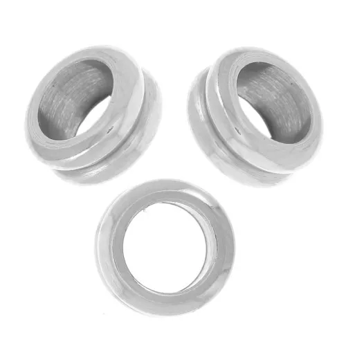 Cuentas con agujero grande 5x3 mm - Acero inoxidable 304L x5