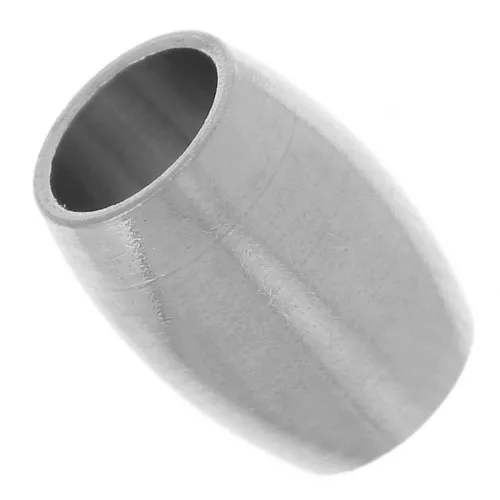 Cuentas con forma de oliva 9x6,5 mm agujero grande - Acero inoxidable 304L x5