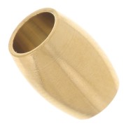 Cuentas con forma de oliva 9x6,5 mm agujero grande - Acero inoxidable 304L Dorado x5|raw }}