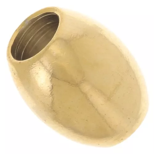 Cuentas con forma de oliva 10x8 mm - Acero inoxidable 304L Dorado x5