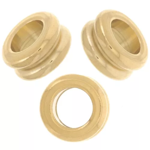 Cuentas arandelas agujero grande 10x5 mm - Acero inoxidable 304L Dorado x5