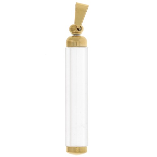 Colgante tubo desenroscable 45x8 mm - Acero inoxidable 304L Dorado x1