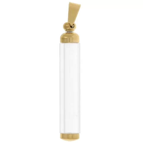 Colgante tubo desenroscable 45x8 mm - Acero inoxidable 304L Dorado x1