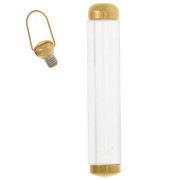 Colgante tubo desenroscable 45x8 mm - Acero inoxidable 304L Dorado x1