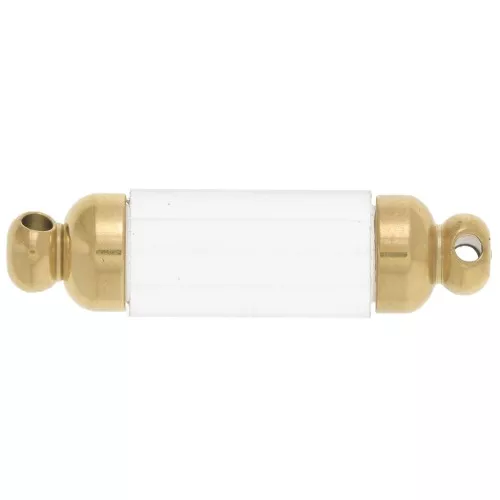 Entrepieza tubo desenroscable para rellenar 30x8 mm - Acero inoxidable 304L Dorado x1