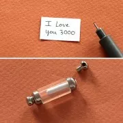 Entrepieza tubo desenroscable para rellenar 30x8 mm - Acero inoxidable 304L Dorado x1