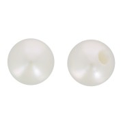 Perlas semi-perforadas redondas de agua dulce 3 mm - Grado AA+ - Blancas x2|raw }}