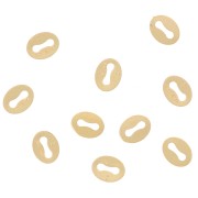 Sujeciones ovaladas de 5,5 x 4 mm - Gold filled (oro laminado) x10