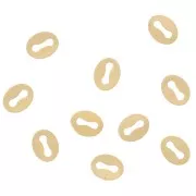 Sujeciones ovaladas de 5,5 x 4 mm - Gold filled (oro laminado) x10