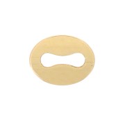 Sujeciones ovaladas de 5,5 x 4 mm - Gold filled (oro laminado) x10