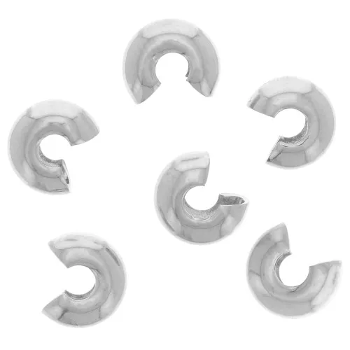 Tapanudos de 5 mm Plateado x50