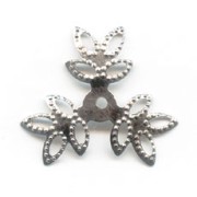 Casquillas hoja plateado x10|raw }}