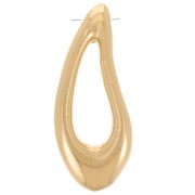 Colgante gota irregular 28x11 mm - Dorado con oro fino x1|raw }}