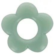 Celadon - Colgante flor 21 mm en resina opaca - Celadon x1 Colgante flor 21 mm en resina opaca - Celadon x1