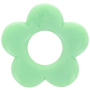 Colgante flor 21 mm en resina opaca - Verde jade jaspeado x1|raw }}
