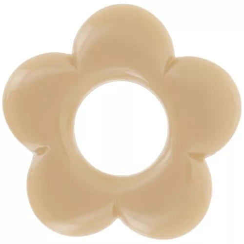 Colgante flor 21 mm en resina opaca - Mocha musgo x1
