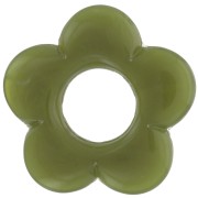 Colgante flor 21 mm en resina opaca - Verde militar jaspeado x1|raw }}