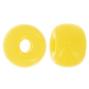 Cuenta arandela agujeros grandes 13x9 mm en resina opaca - Amarillo sol x8|raw }}